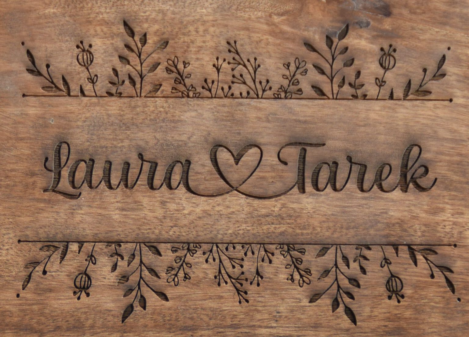 Personalisierte Vintage Holzbox | dekorative Geschenkkiste mit Gravur