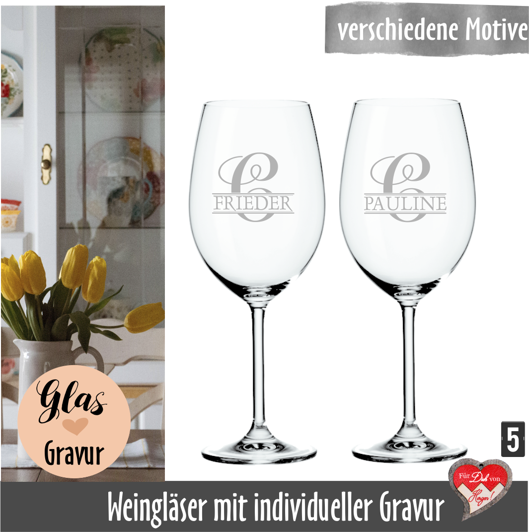 Weißweinglas JUNIWORDS Weinglas mit Gravur Alpaka