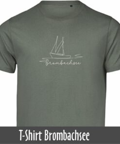 Alternative view of T-Shirt mit minimalistischem Brombachsee Motiv